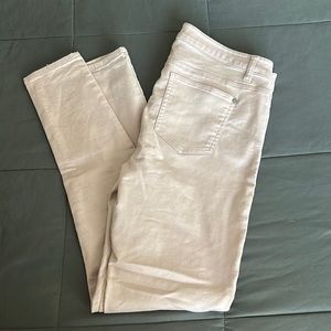 Light pink skinny jeans